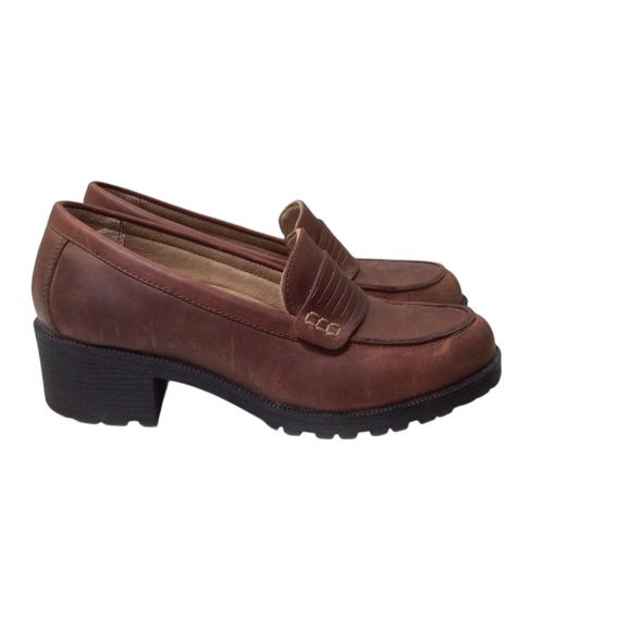 Shoes - Eastland Newbury Cognac Brown Loafers for Women